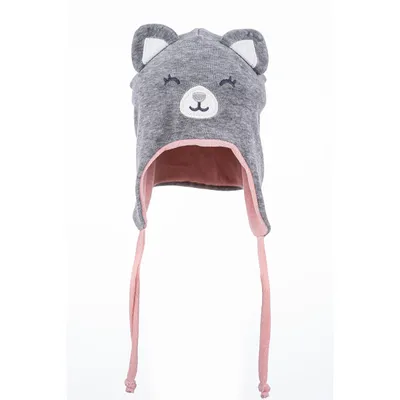 Touca Bebê Everly Plush Gatinha Touca Bebê Everly Plush Gatinha